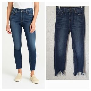 Just Black DISTRESSED RIPPED FRAY HEM JEAN